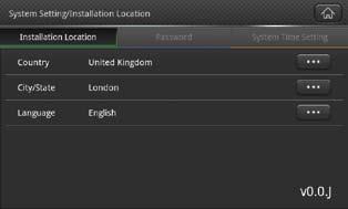 2.5 SYSTEM SETTING AND FUNCTION SETTING Touch on EnergyOptimizer main menu to change system or