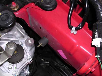 f) Install the upper intake pipe into the 45 degree coupler on the turbo inlet.