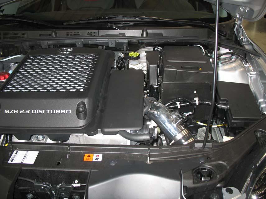 m) Reinstall the intercooler cover and check