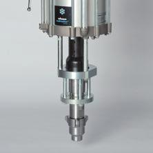 High pressure Large fluid section with up to 300 cm³ double stroke volume ensure low piston
