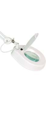 AUXILIARY FURNITURE MAGNIFYING GLASS WITH LIGHT Magnifying glass with 5 diopters. ø125 mm lens with protec ve cover.