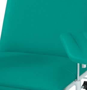 Adjustable and removable upholstered armrest.
