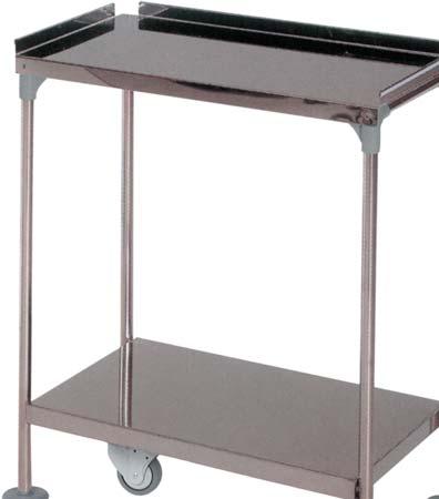 One drawer H 15 Upper shelf with rim H 25 Removable tray (600 x 400 x 60 mm) H 19 15-000.:. ST STEEL.:. 600 x 400 x 830 mm.
