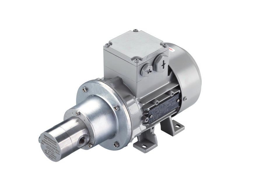 3030-070 Pump head 3030-045 at 100 mpas 1,80 1,60 1,40 1,20 Pump Specifications for the material combination stainless steel with