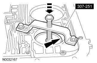 Page 11 of 22 20. Verify the tip of the piston assembly engages the pocket of the overdrive band. 21.