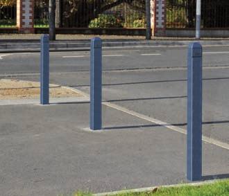 BOLLARDS & RAILINGS CONVIVIALE 70 X 70 BOLLARD Its innovative appearance enables demarcation of public spaces with elegance & simplicity. > 70 x 70mm steel tubing without sharp angles.