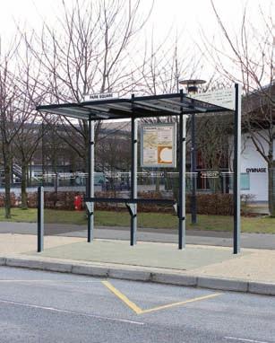 CONVIVIALE BUS SHELTER CONVIVIALE BUS SHELTER Thanks to its elegance and modular assembly, the CONVIVIALE bus shelter can be adapted for any site and ensures that the laws governing highway access