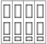 50 NOTE: All 4-Door Bi-folds will be supplied as 2-Door Packages.
