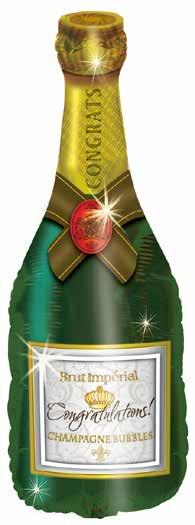 Congratulations Champagne Bottle Shape-A-Loon 16 W x 35.