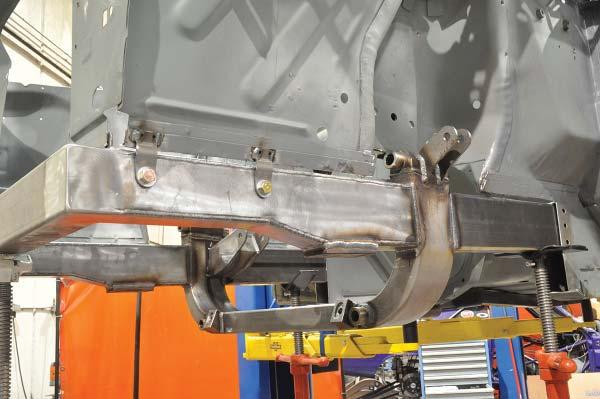 32. With the subframe now in it s fi nal position, we can begin tack welding. 33.