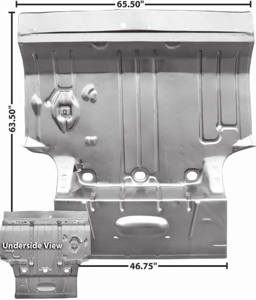 R.Seat Floor Pan Trunk Pans & Components 1462L