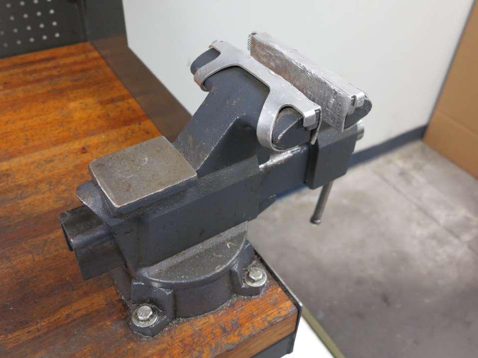 Use a vise to