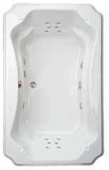 acrylic Rectangular Baths Elba R Features Model Size Style 5584 59-1/2 x 42 x 23 S eathrow R Features Model Size Style 5558