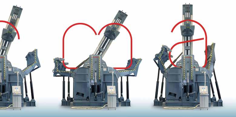 Vertical and Side Support System Optional hydraulic side and vertical supports the sheet s stretch and prevent deterioration of the bending