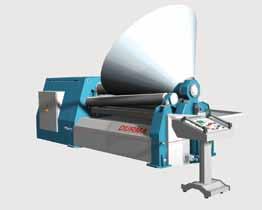 While machile machines in the market bends conical 3 times of top roll, Durma HRB machines can bend 1.