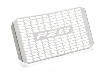 Radiator cover FZ8-Series Stylish cover for radiator Protects the radiator from the impact of small stones Adds additional styling to the bike Features the FZ8