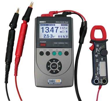 Test internal resistance or conductance, cell voltage, ripple current, temperature, and connection resistance to ensure you are testing per IEEE and NERC Recommendations.