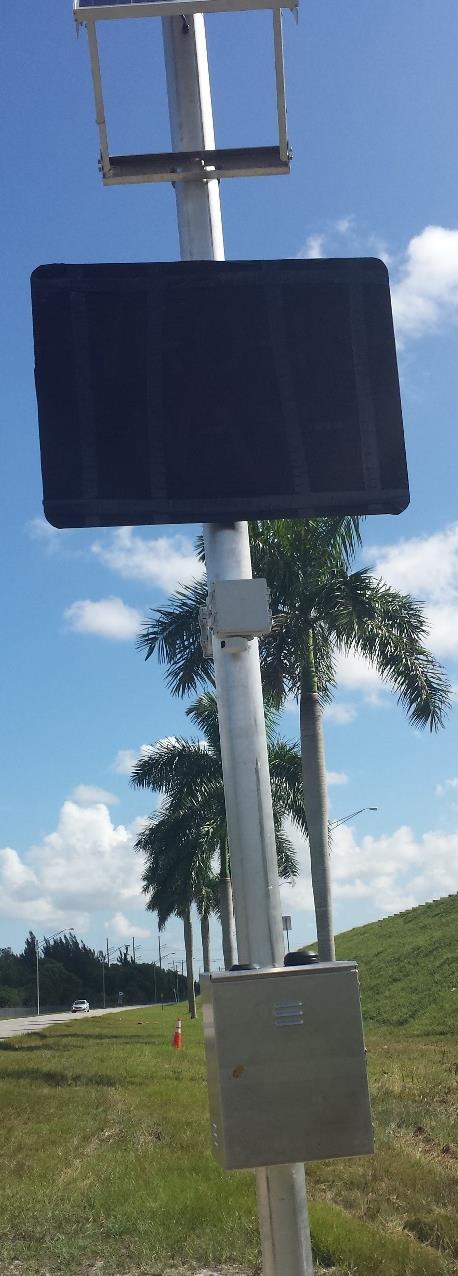 Detection and Software Interaction Blinker Sign by TAPCO Sawgrass Installation began 9/9/14 HEFT