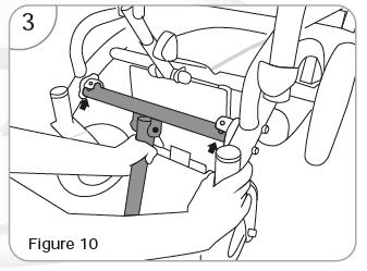 When loosened this allows the horizontal tube to be adjusted to the required position.