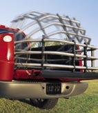 4 With a 180-degree range, the optional Cargo Cage Bed Extender folds
