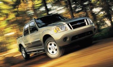 SUV comfort with the strength of a truck. Explorer Sport Trac s standard 210-hp* 4.
