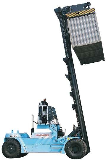 CONTAINER LIFT TRUCKS LADEN STRONG ADVANTAGES LIGHTEN THE BUR OF FULLY LOADED CONTAINERS?
