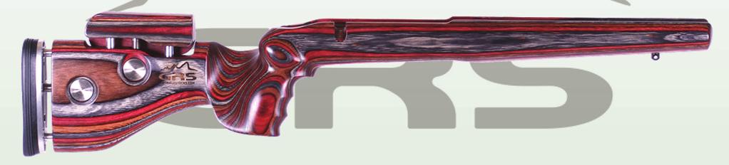 The forend is broader than a standard stock, and gives you very good control of the rifle when aiming and shooting.