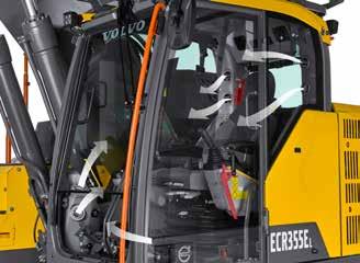 o more with Volvo because a comfortable operator is a more productive operator. omfortably productive Every angle in view omfort is key.