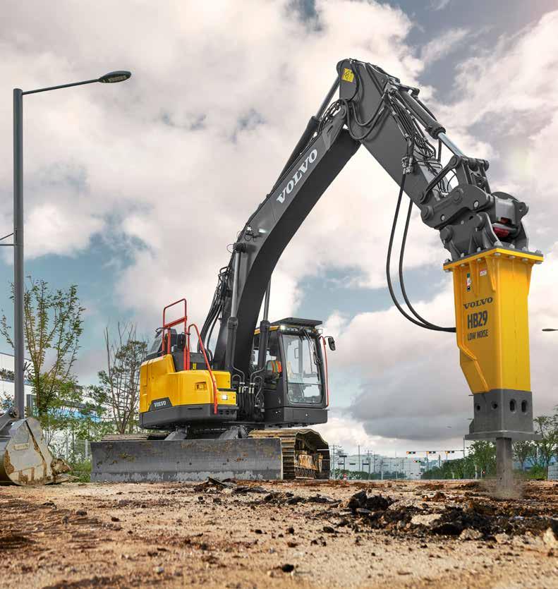 Mix and match Get the most out of your machine with Volvo attachments.