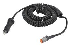 This Larson Electronics spotlight ships with a 16 foot coil cord with cigarette plug and long life 100 Watt bulb.