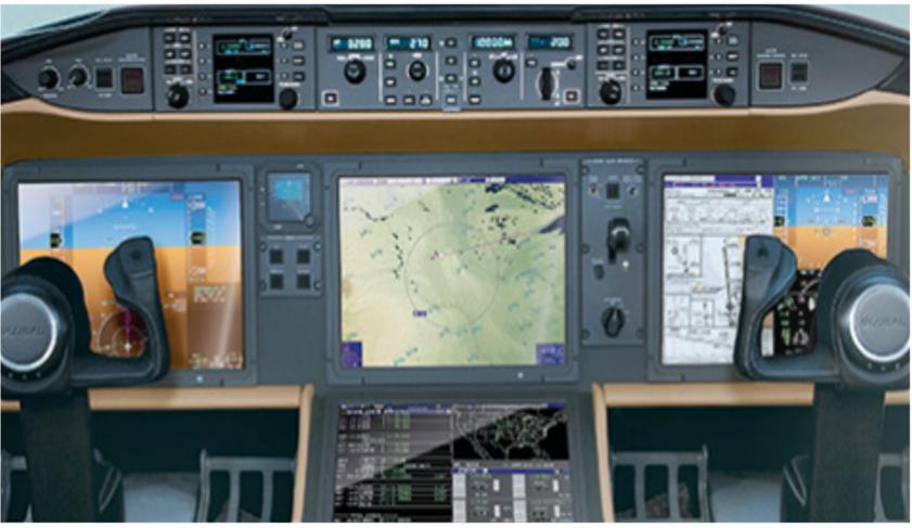 AVIONICS: Rockwell Collins Pro-Line Fusion (GLOBAL Vision Flight deck) including: Enhanced Vision system (EVS) Synthetic Vision system (SVS) LCD Head-Up flight Display system (HUD) 4 tube 14.