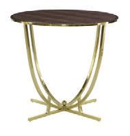 Two drawers. Adjustable glides. pages 12, 13 356-126 ROUND END TABLE Diameter 28 H 25-1/2 in. Diameter 71.12 H 64.