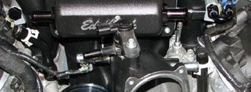 Install the stock throttle body on the nose inlet using the stock O-ring seal and bolts. 78.