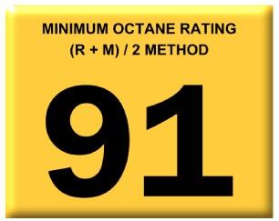 IMPORTANT WARNINGS CONT D 91 octane or higher gasoline is required at all times.