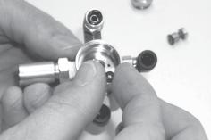 FLUID CAP O-RING FIGURE 37 2- To install a new quad ring in the front end of the marker