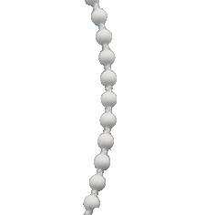 Double ball control chain V208 V208M V208N Black, Clr, Driftwood, Grey, Ivory, White Stainless Steel Bright Cheically Polished Nickel Plated Steel NOTE: Plse be aware, Nickel Plated Steel is not rust