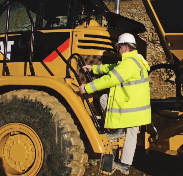 Safety Designed with safety as the first priority. Product Safety Caterpillar has been and continues to be proactive in developing machines that meet or exceed safety standards.