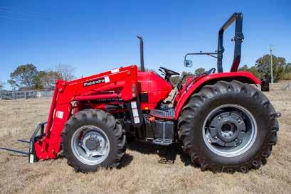 7580/7590 4WD Series Tractors THE MAHINDRA ML SERIES OF LOADERS A rugged mainframe with durable boom structure mounted rigidly across chassis.