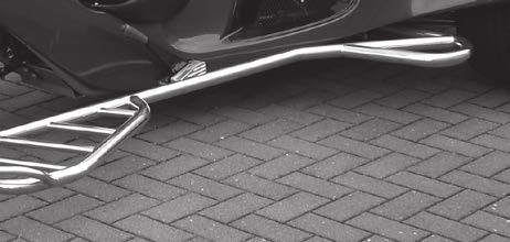- Handlebar Style in polished stainless steel or varnished 8,- Turbo air inlet in vehicle color