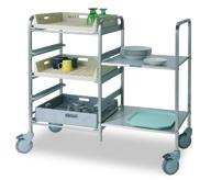 NORDIEN-SYSTEM DISH RETURN TROLLEYS Combination trolley Metos COT-110 FP Product number 4554428 Product name Trolley Metos COT-110 FP Size mm (w * d * h) 1128 * 590 * 1089 25,400KG 5 baskets +2