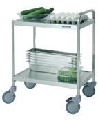 name Metos SET-75/2 FP Size mm (w * d * h) 765 * 585 * 800 / 900 16,050KG Service trolley Metos SET-105/2 FP, 2 tiers Product