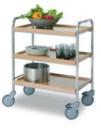 trolley Metos SET-70/3 FP, 3 tiers Product number 4554306 Product name Metos SET-70/3 FP Size mm (w * d * h) 685 * 485 *