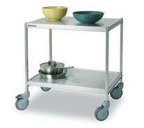 NORDIEN-SYSTEM SERVICE TROLLEYS Service trolley Metos SET-75WH/2 FP, 2 tiers, without handle Product number 4554396 Product name Metos SET-75WH/2 FP, 2 tiers, without handles Size mm (w * d * h) 765