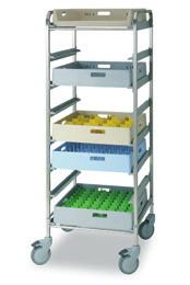 1596 11,750KG 6 baskets - stoppers in both ends of guide rails with - six pairs of guide