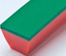 Sylomer L green PU foam Porol black cell rubber