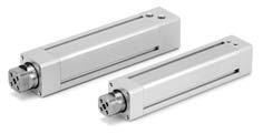 (Extension) q w A Series ø2, ø,,,,, Double Power Cylinder Series R ø2, ø,,,,, (without non-rotating mechanism) Flush, unencumbered appearance Auto switches can be housed in grooves on sides.