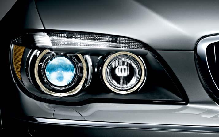 s Xenon Adaptive Headlights illuminate the road ahead and to the side with brilliant clarity; Xenon low- and high-beam