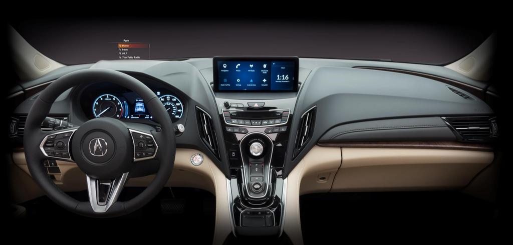 All-New Reimagined User Interface Acura True Touchpad Interface All-new