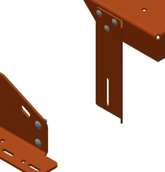 Platform with Bolts Fasten with (2) 3/8 Flange