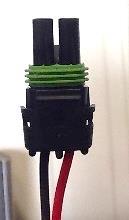 to the Power/Ground Harness Connector labeled